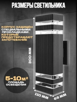 Светильник уличный настенный светодиодный