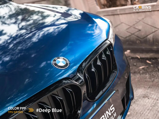 Carbins Color PPF Deep Blue GP 09D синяя цветная полиуретановая защитная антигравийная пленка