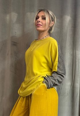 Лонг /трикотаж + шелк + повязка -галстук