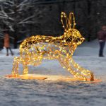 Светодиодная фигура "Заяц бегущий"