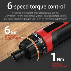 6 Нм Беспроводная отвертка USB аккумуляторная батарея ручной-автоматический режим подходит для самостоятельной работы