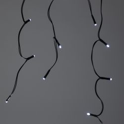 Садовая гирлянда ЭРА ERASF22-29 Бахрома на солнечной батарее холодный свет 2.4*0.5 м | Садовые декоративные светильники