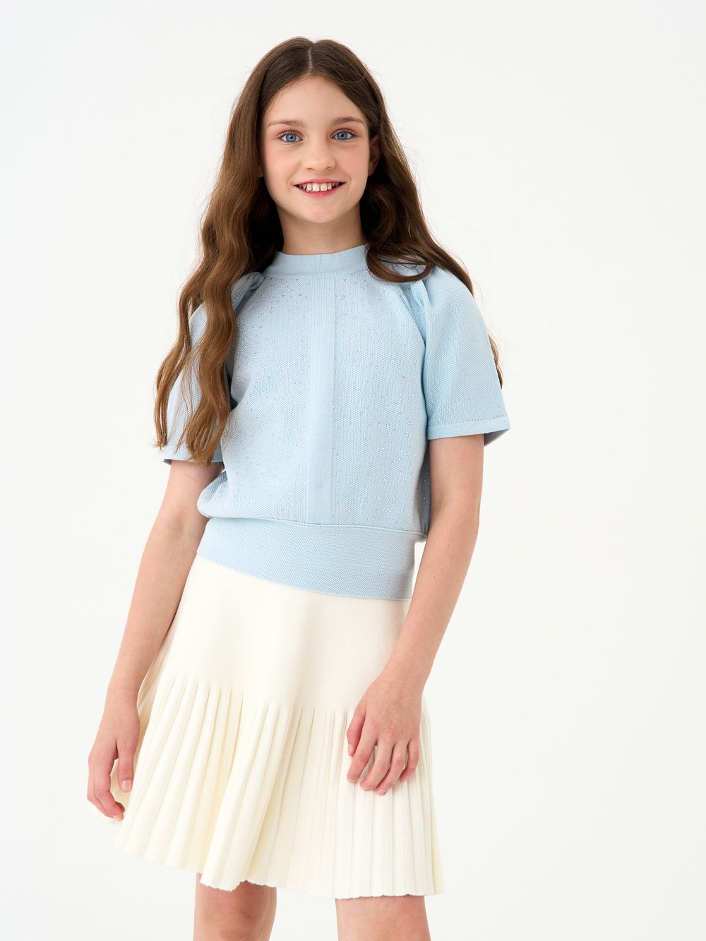 Джемпер для девочки AT1374 голубой