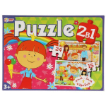 Пазлы 2в1 (15-24эл.) "Жила-была царевна" 4680107961167 (Умные игры)