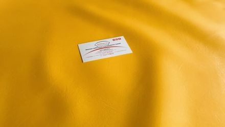 Искусственная кожа 407 желтый 4636