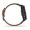 Умные часы Garmin EPIX PRO (Gen 2) Sapphire Edition 51 мм, титановый угольно-серый, DLC, коричневый кожаный ремешок