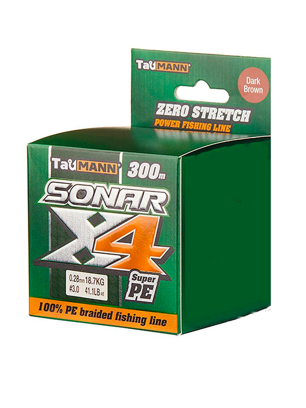 Плетеный шнур для рыбалки TauMANN Sonar PE X4 150m #1.2 (0.18mm) Yellow