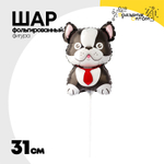 Шар Фольгированный Бульдог черный (Черный)
