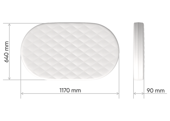 Матрас для кроватки Ellipsebed кокос/латекс 9 см