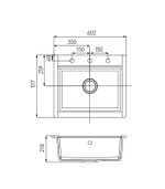 Кухонная мойка AQUATON Делия 60 Терракот