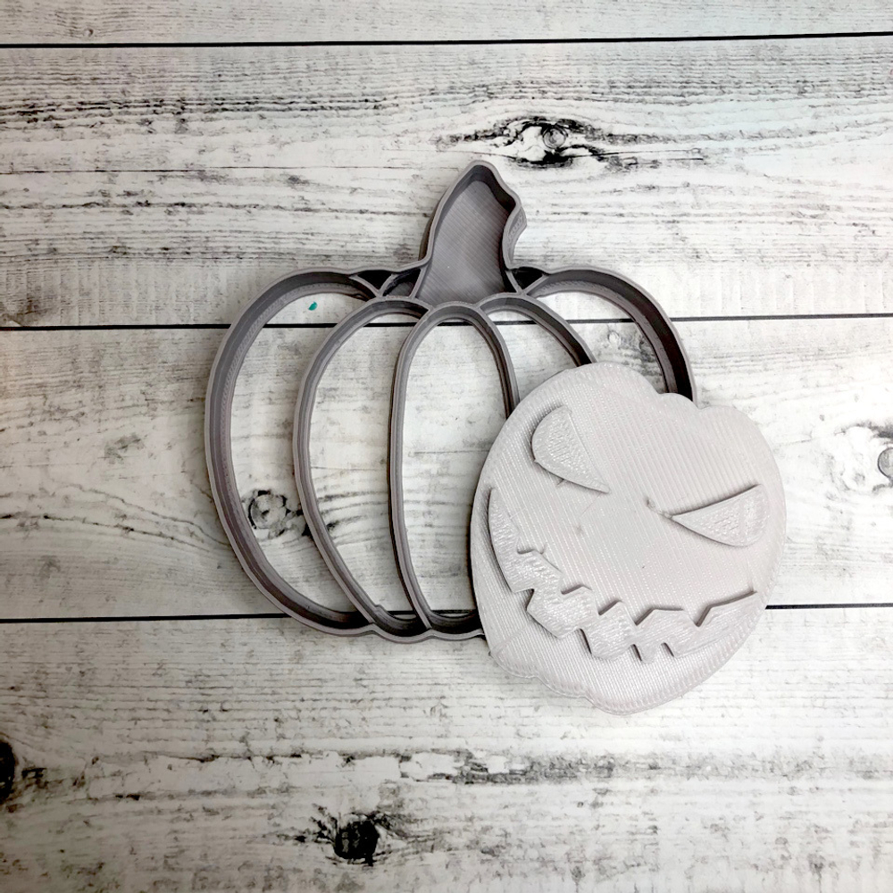 Вырубка пластиковая "Тыква с лицом ДЖЕКА"