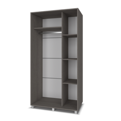 Шкаф-купе "Премьер" (анкор темный/анкор светлый) ЛДСП MODERN