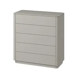 Комод Tammi 5 ящиков ширина 100 см (серо-бежевый)