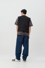 Джинсы тёмно-синие