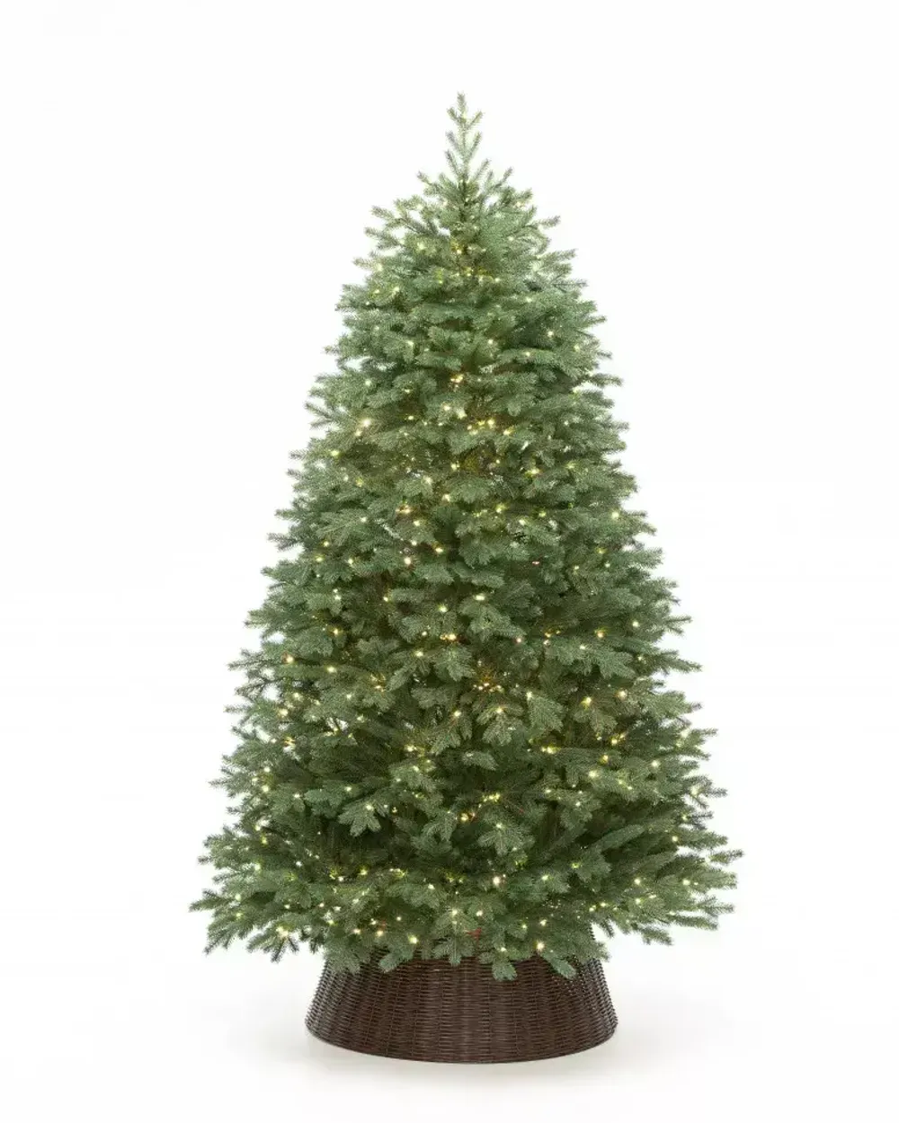 Ель «Русская» с встроенной гирляндой (Литая хвоя) 270 см / 2,7 м