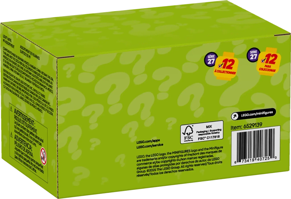 Конструктор LEGO Minifigures 66495 6 случайных мини-фигурок Серии 27