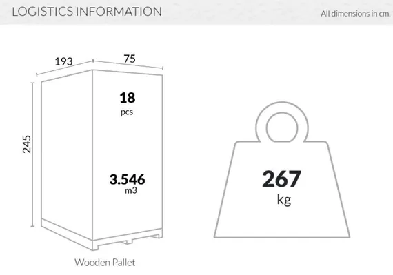 Шезлонг Fiji антрацит