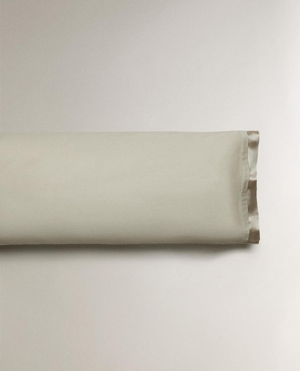 ZARA HOME САТИНОВАЯ НАВОЛОЧКА (300 НИТЕЙ), ЗЕЛЕНЫЙ