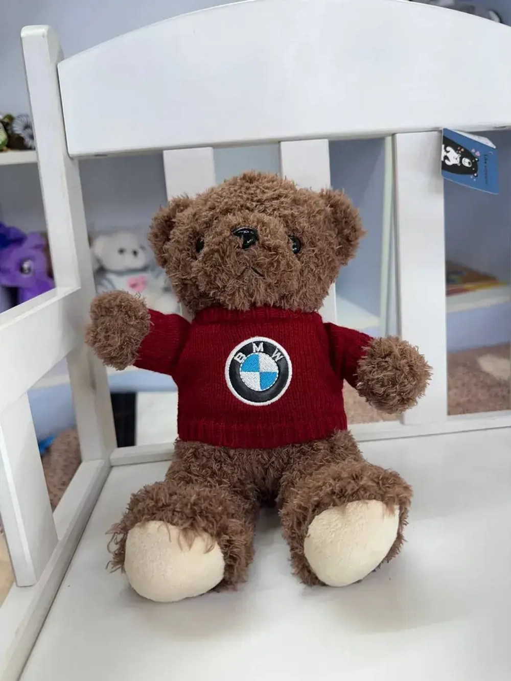 Мягкая игрушка медведь с логотипом БМВ BMW 28 см