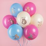 Шар (12''/30 см) Моей Зайке, Ассорти, пастель, 1 ст, 25 шт.