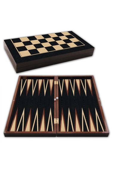 CAFE BACKGAMMON DARK WENGE