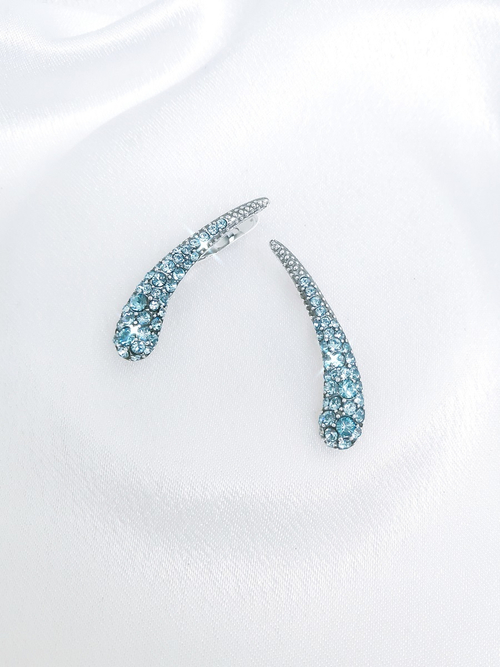 "Салютэ" серьги в серебряном покрытии из коллекции "Celebrety" от Jenavi  с английским замком