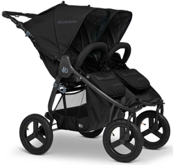 Детская коляска для двойни Bumbleride Indie Twin 2 в 1 Black
