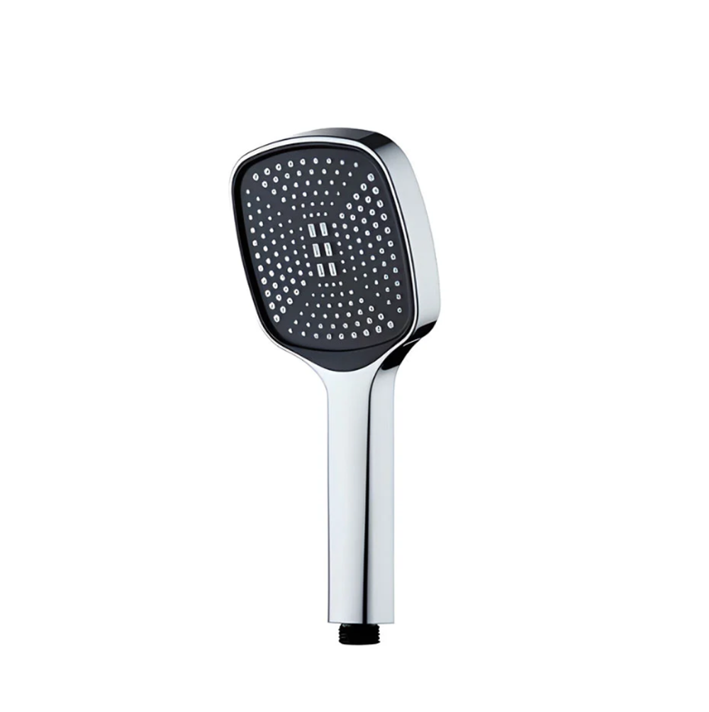 Лейка MELODIA LUXE квадрат 1 функция, 105x105 мм, хром/черный MKP26118 18681