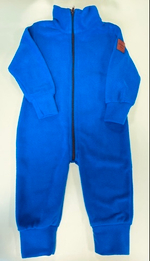 Комбинезон флисовый синий на молнии