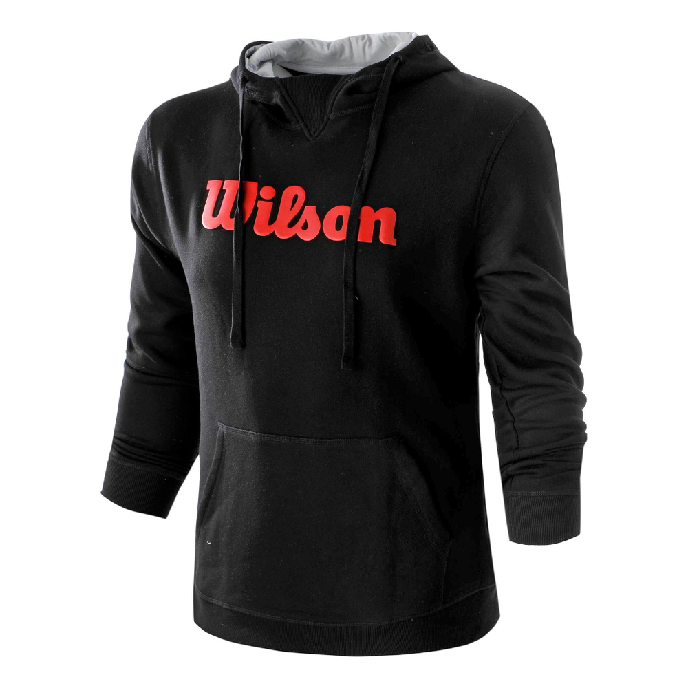 Мужская кофта теннисная Wilson Script Hoody Special Edition Men - Black, Red