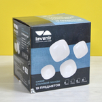 Столовый набор 19 предметов "WHITE" квадрат (99210)