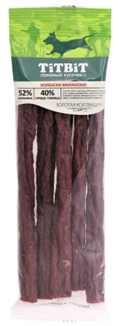 TITBIT Лакомство для собак Колбаски Миланские с бараниной, 75 г
