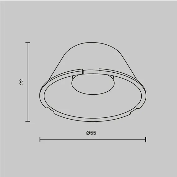 Линза ⌀55mm 60° для Фокус / Focus Led 20Вт Technical lensd60-60