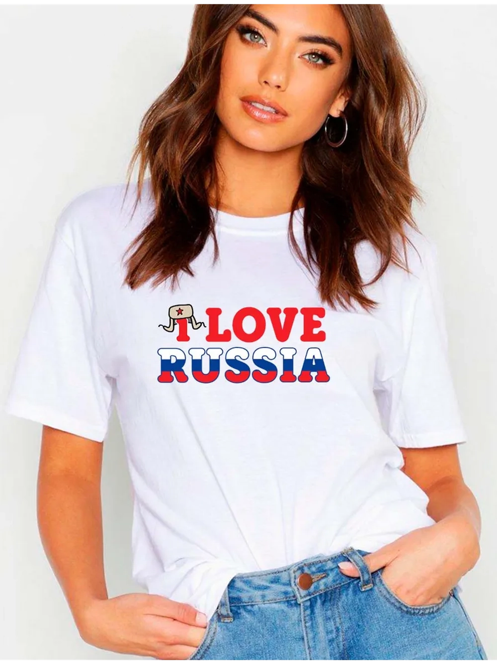 Футболка I Love Russia