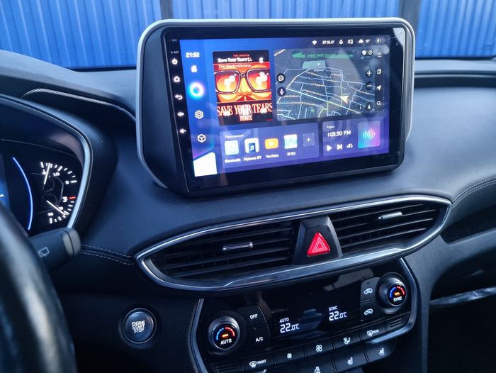 Магнитола для Hyundai Santa Fe 2018-2020 - Teyes CC2 PLUS монитор 10.1" QLED, Android 10, Быстрая, SIM-слот