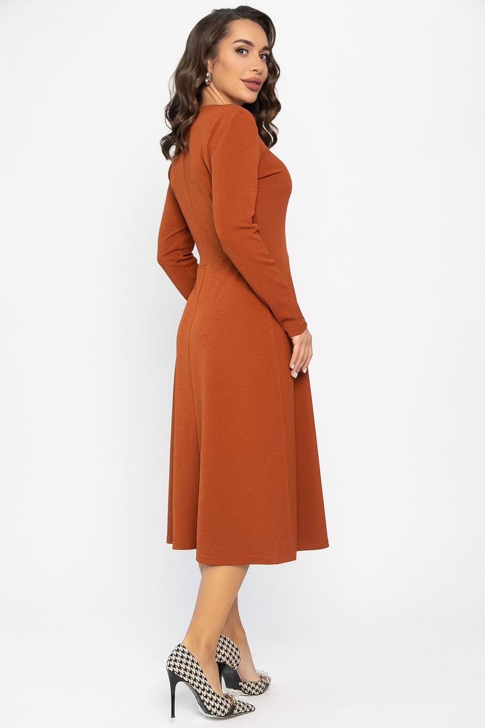 Платье трикотажное Парижанка (терракот) П14335-10М LT Collection