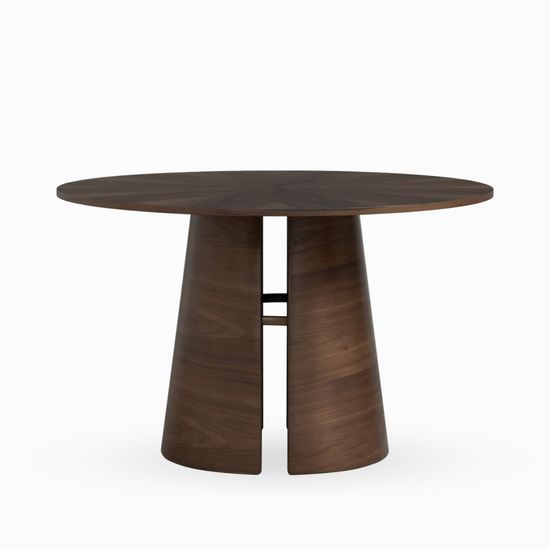 Обеденный стол Louis диаметр 120 коричневый