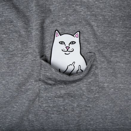 Футболка Rip N Dip Lord Nermal S/S Pocket Tee (Heather Grey)