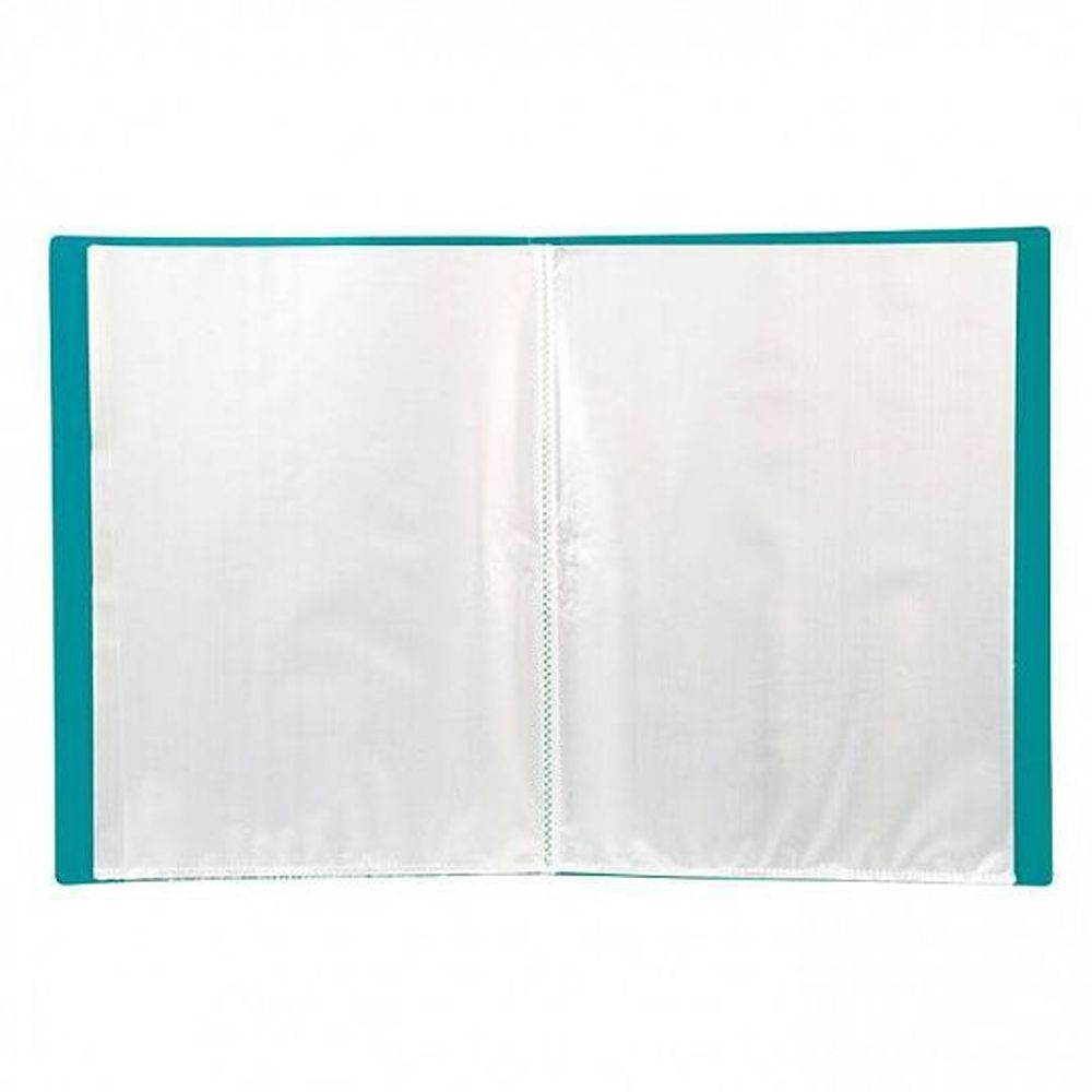 Папка с файлами LITE А4 30 файлов зелен. пластик 500 мкм