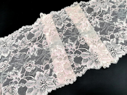 Эластичное кружево, ОПТ, 22 см, шампань и нежно-розовый (Арт: EK-2649), м