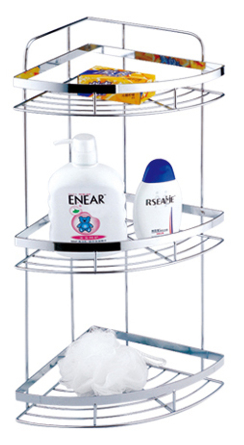 329-3 Полка угловая 3-ярусная (решётка) РОТАТО (5/1шт)