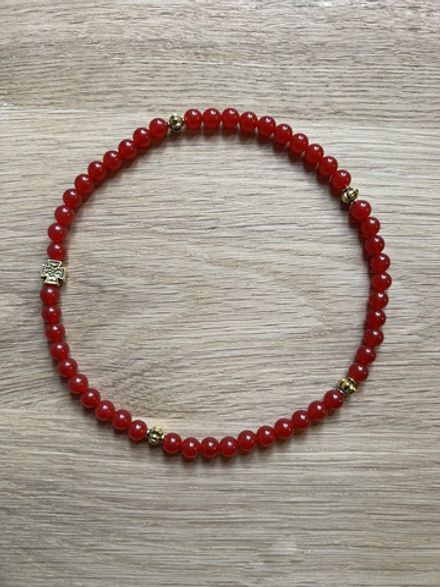 Чётки "Рябиновый цвет" 50 бусин