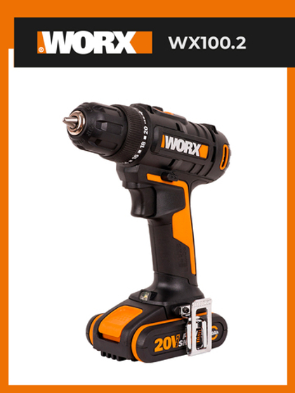 Дрель-шуруповерт аккумуляторная WORX WX100.2