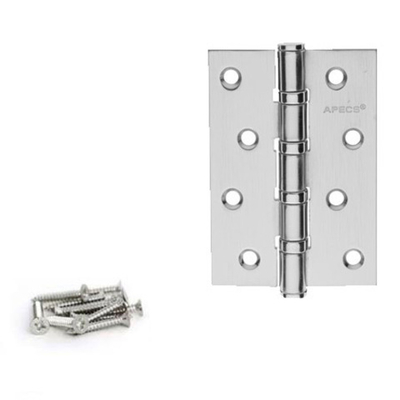 Петля Апекс 100*70-B4-Steel-CRM матовый хром