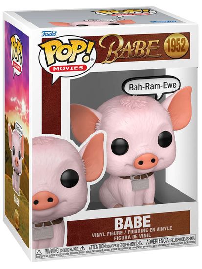 Фигурка Funko POP! Movies Babe Babe (Bah-Ram-Ewe) (1952) 90783 / Фигурка Фанко ПОП! по мотивам фильма "Бэйб: Четвероногий малыш", Бэйб
