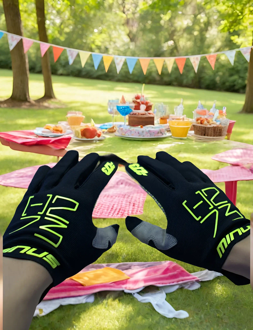Перчатки для симрейсинга -273 SIM Glove черный-жёлтый