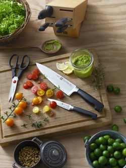 Zwilling Набор из 4 ножей Four Star в бамбуковом блоке
