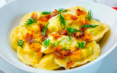 Вареники с печенью и картофелем 0,5 кг (полуфабрикат)