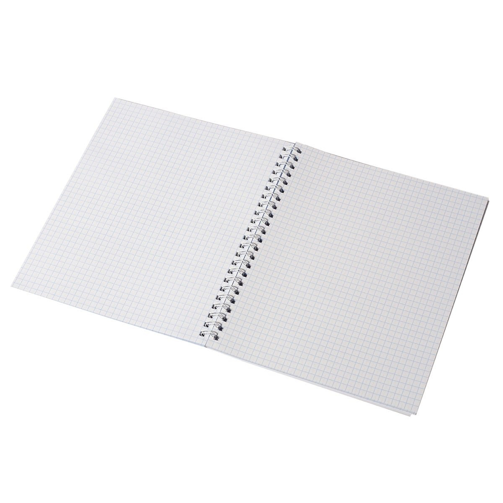 Тетрадь 80л., А5, клетка, Проф-Пресс, "Цветы-6" гребень, мелованная обложка