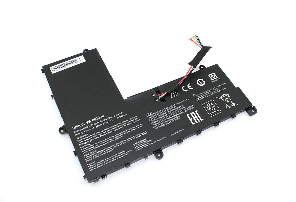 Аккумуляторная батарея для ноутбукa Asus E202SA (B31N1503) 11.1V 3600mAh OEM